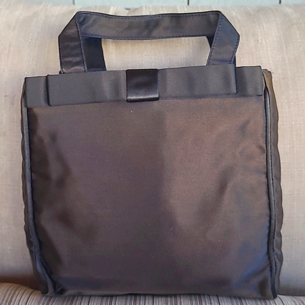 Elegant Prada Satin Evening Tote Bag